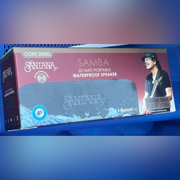 Enceinte Karaoké Portable Santana Mumbo 6.5" - Bluetooth, Effets Lumineux, Noir - Neuf